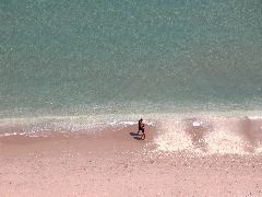 Human Pair, Calm Ocean, Clear Sky